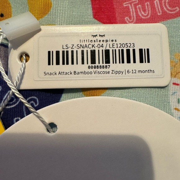 NWT Little Sleepies Snack Attack zippy - Picture 5 of 9